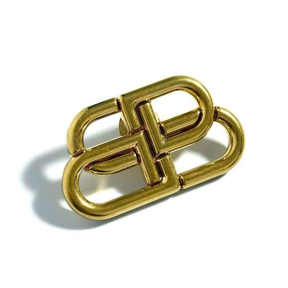 BALENCIAGA Gold Brooch - Picture 1 of 10